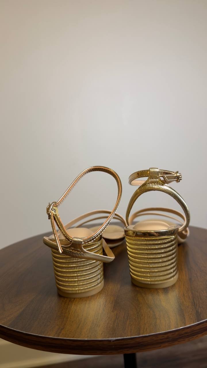 I.N.C.  International  Concepts   Dress  Sandals  Gold    6M  New  In  Box  $80