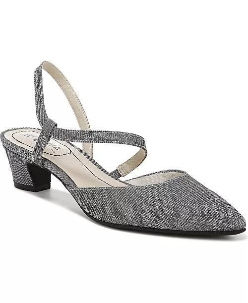 LifeStride Women’s Pumps 8.5M Pewter Fabric – New in Box – MSRP $79.99