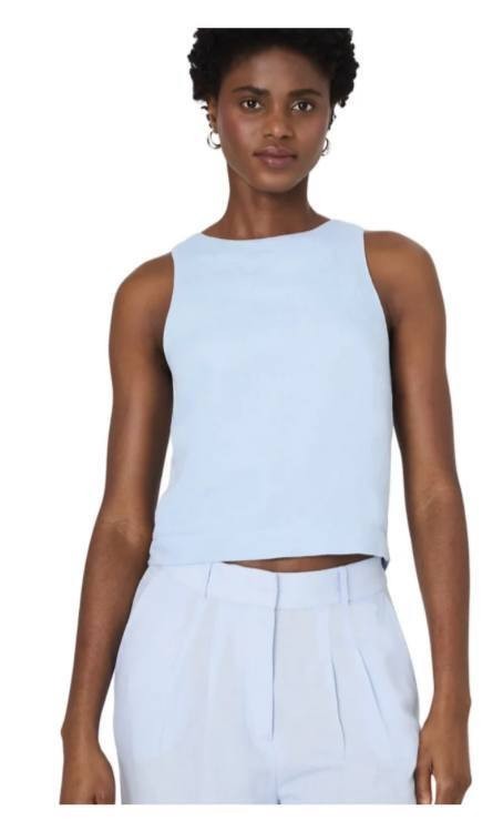 French Connection Birdie Linen Swing Top – Size 6 – NWT – $118