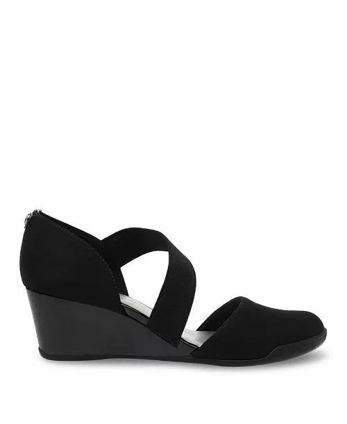 Anne Klein Wedges Black 10 M New $75.00