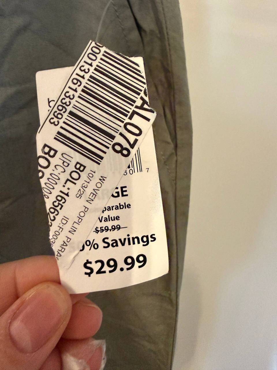 Hunter & Brown Olive Green Cargo-Style Pants – Size L – NWT – $59