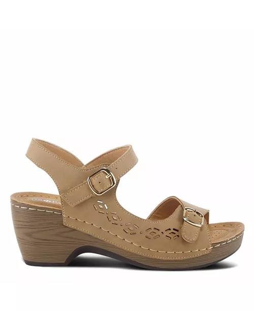 Patrizia  Shantay  Sandals  Tan  Synthetic  9.5‑10  New  With  Box  $70