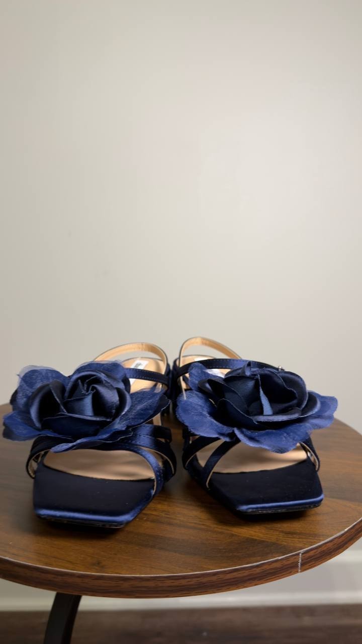 Charles  David  Slingback  Sandals  Navy  7.5M  New  $70