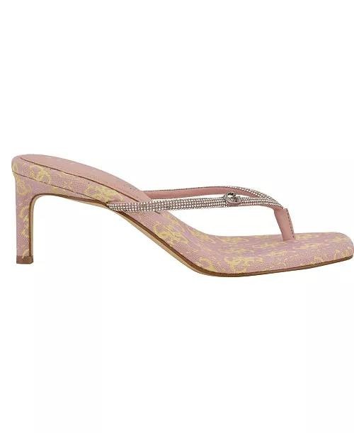 Guess  Kitten  Heel  Sandals  Light  Pink  9.5M  New  $99