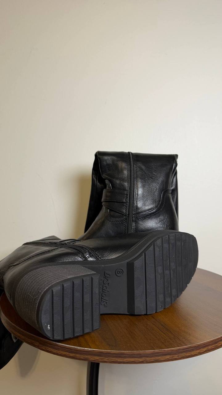 Dr. Scholl’s Synthetic High Boots 8M Black New in Box MSRP $160