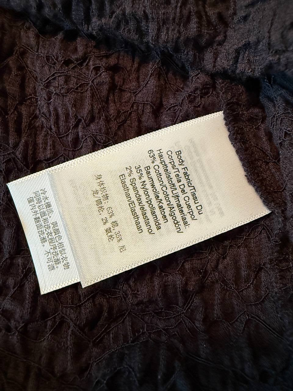 DKNY Black Textured Short Sleeve Top for Women, Size M, NWT, Casual Office