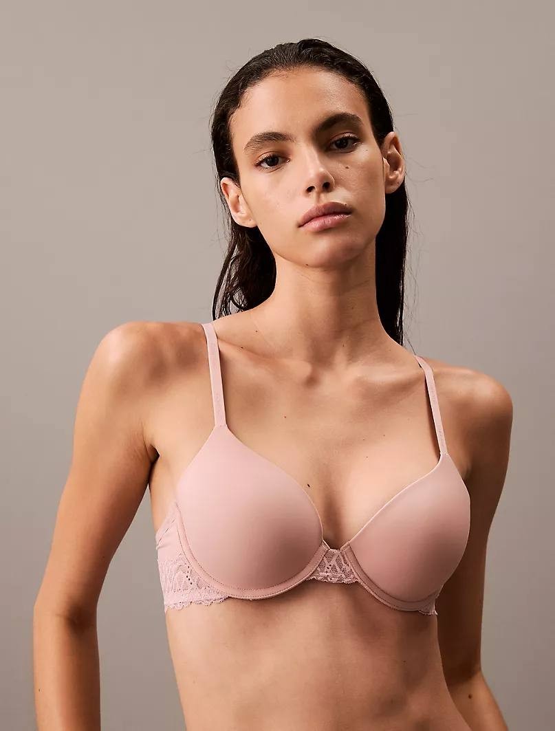 Calvin Klein Attraction Lightly Lined Perfect Coverage Bra – Size 34C – Pink