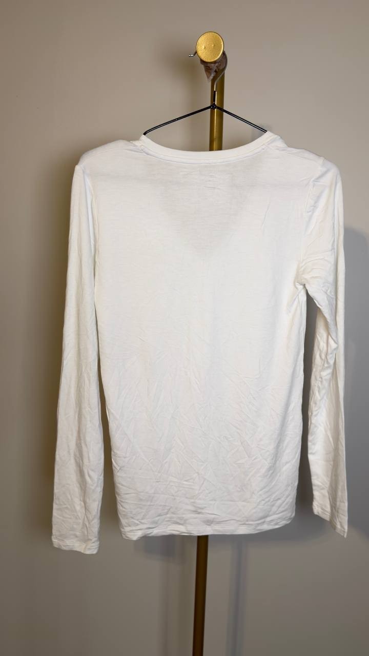 Majestic Filatures Women’s Soft Touch Long Sleeve T‑Shirt White 2 NWT $138