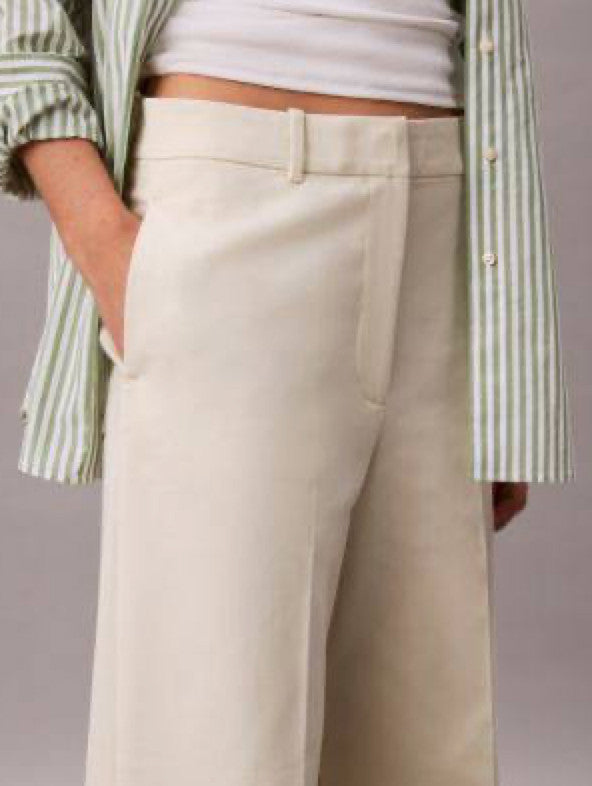 Calvin Klein Ivory Tailored Dress Pants Size 12 Good Condition Women's Trousers