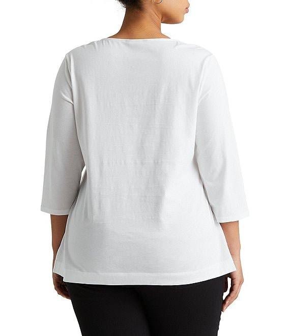 Lauren  Ralph  Lauren  Plus  Size  Tunic  White  1X Pre‑Owned   $79.50