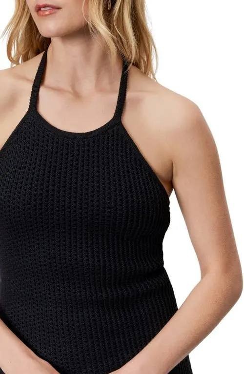 Sanctuary Promenade Open Stitch Halter Sweater Dress–Size S–Black–NWT–MSRP$189