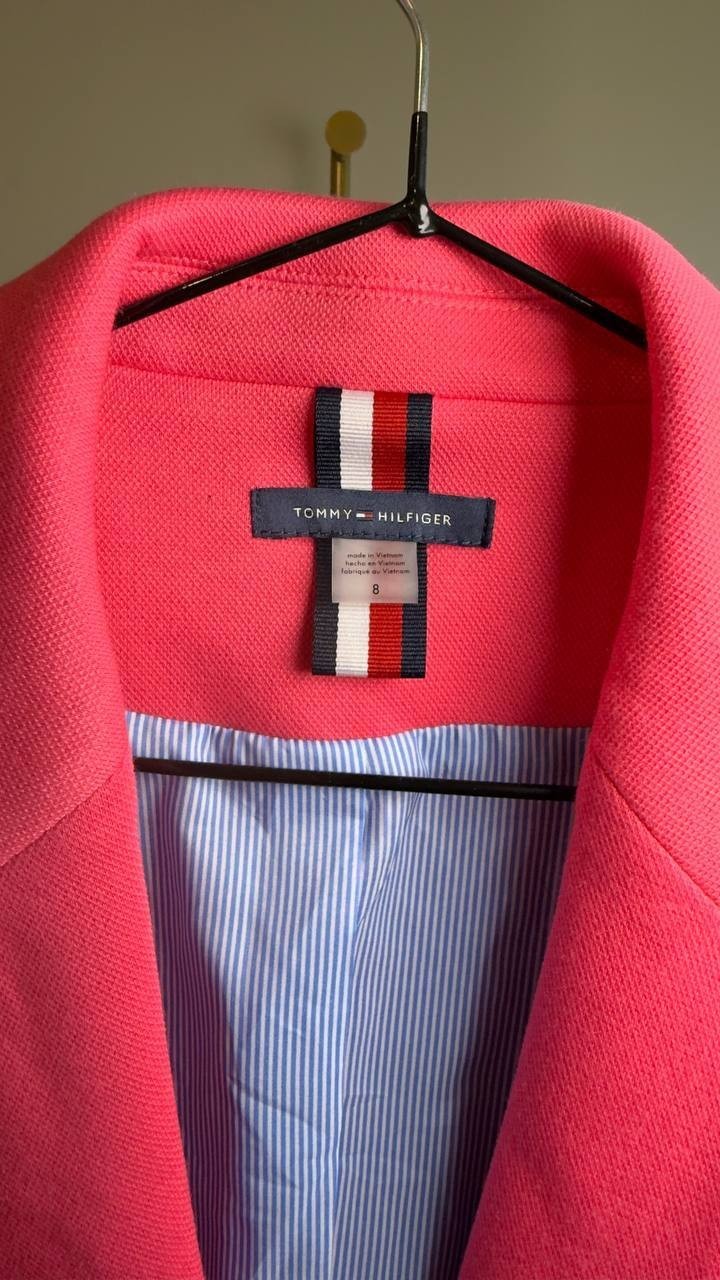 Tommy Hilfiger Single Button Business Blazer Pink 8 NWT $139