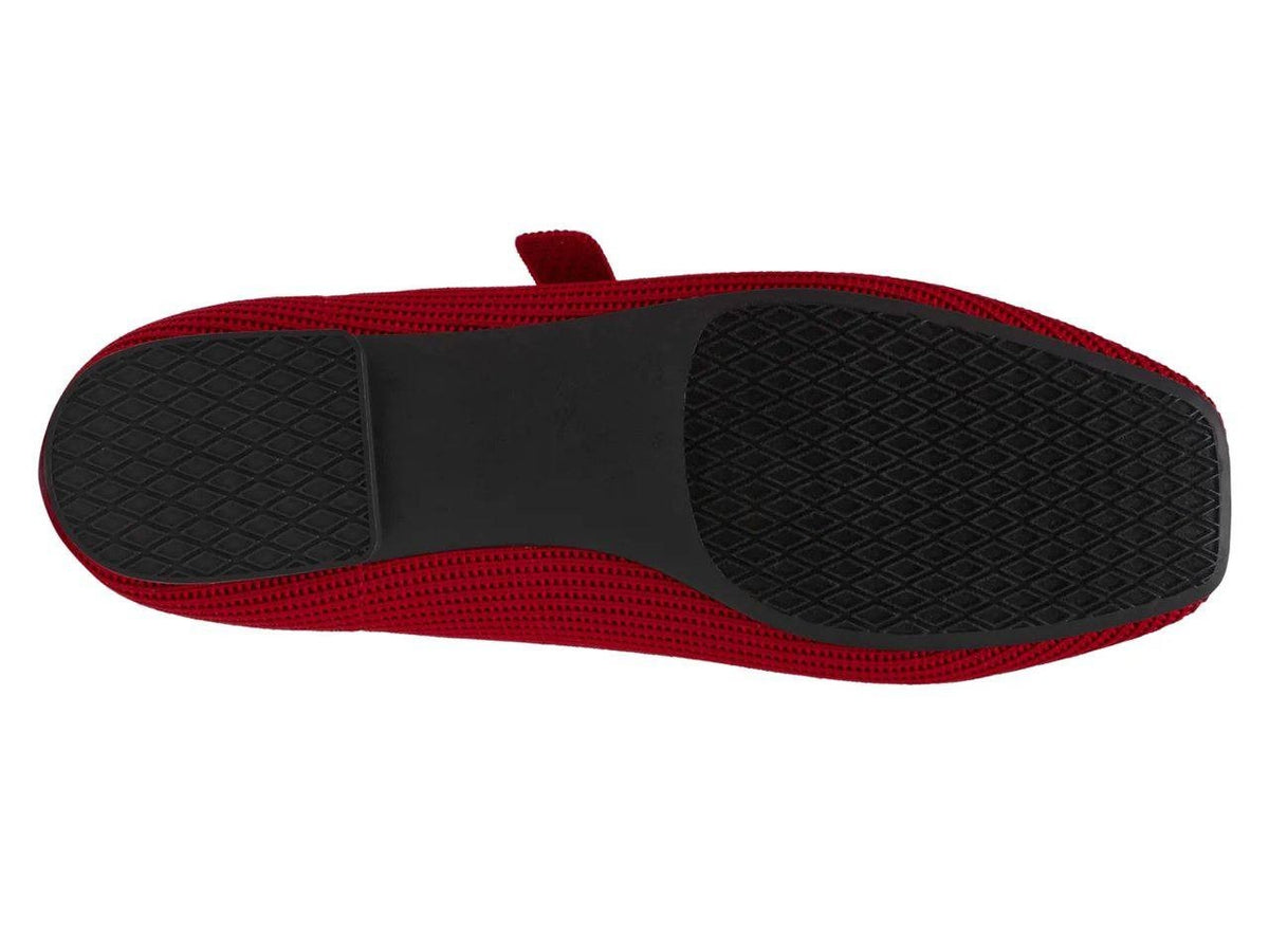 Anne Klein Mary Jane Flats Red 8 M New $79.00