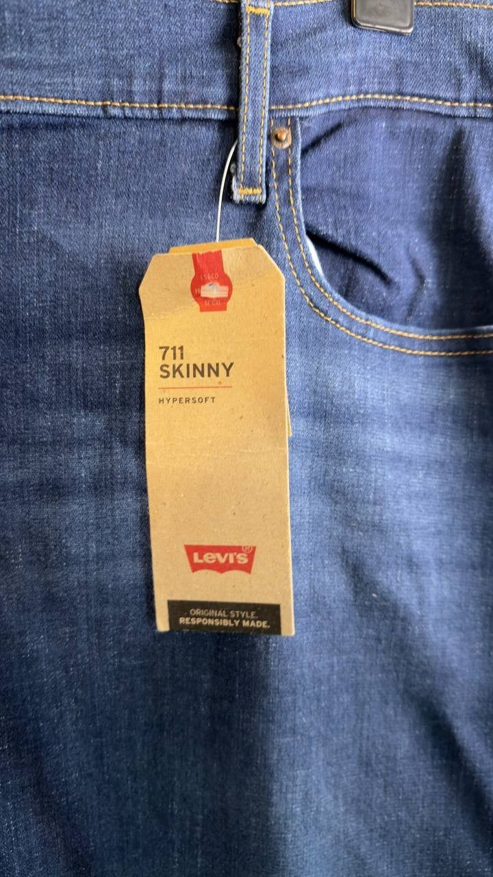 Levi’s 721 High Rise Skinny Jeans Plus Size 24W Indigo NWT $69.50