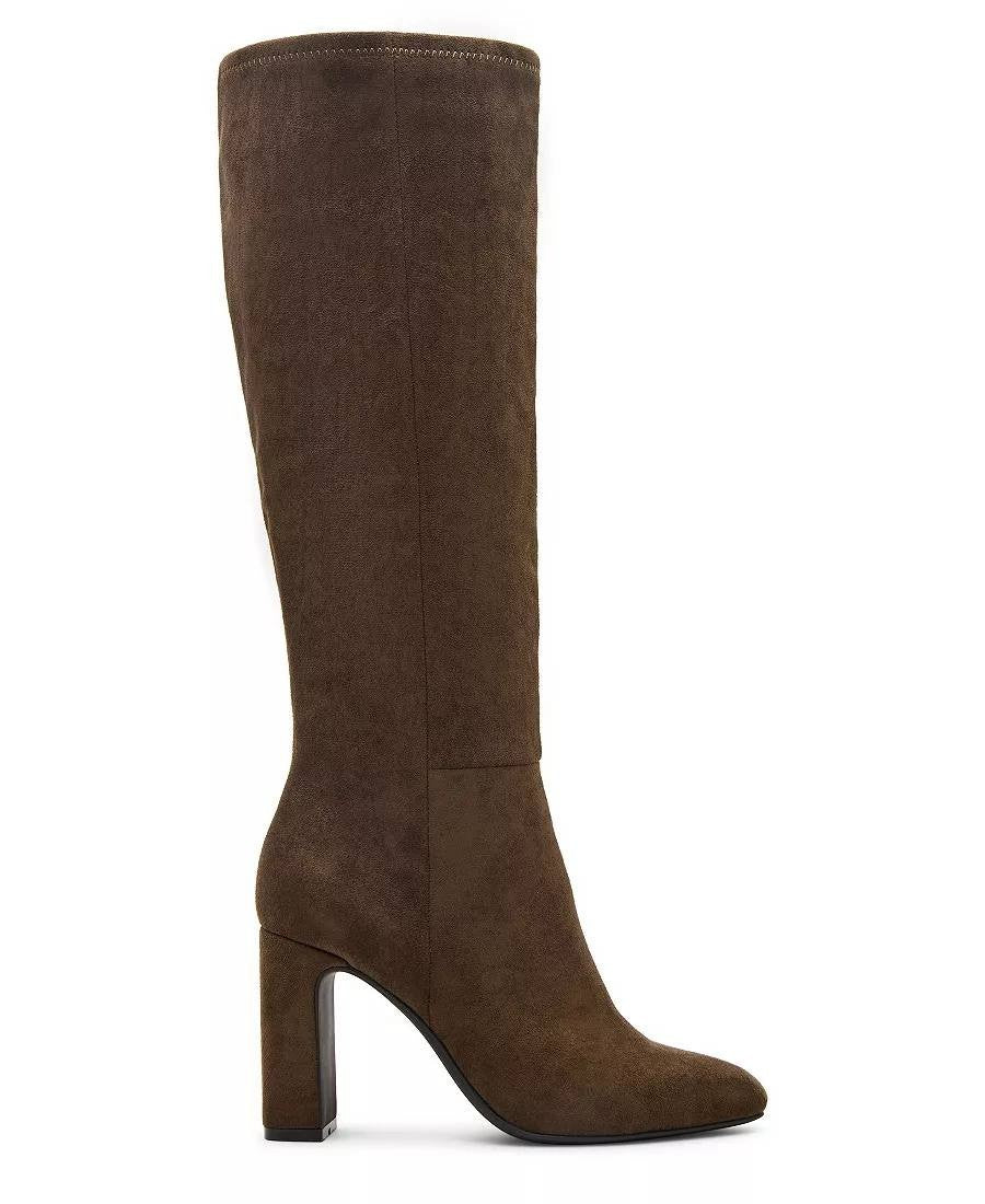 Madden Girl Wisee Boots 8.5 Olive Microsuede Knee‑High Block Heel New In Box $99