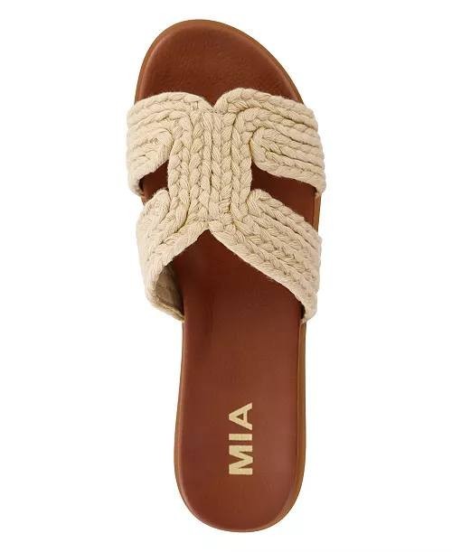 MIA Flat Sandals Natural 7.5 M New $60.00