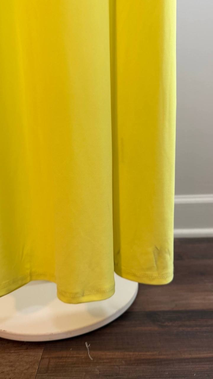 Vince Camuto Women’s  Maxi Dress Lime Crew Neck Size L NWT $69 (needs washing)