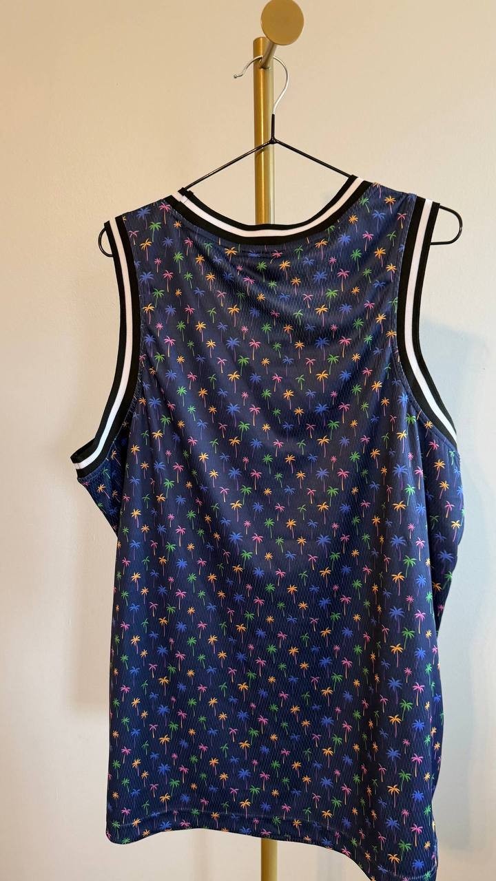WeSC Men’s Micro Palm Basketball Tank Top Black XL $49 NWT