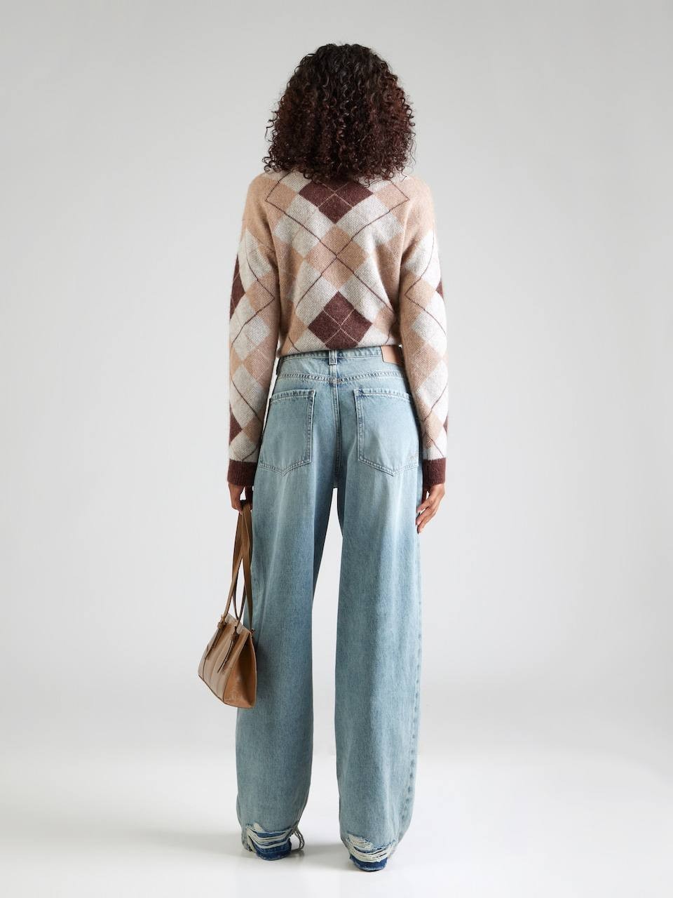 BOSS Orange High Waist Slouchy Pleated Jeans Pastel Blue 30x32 NWT $199