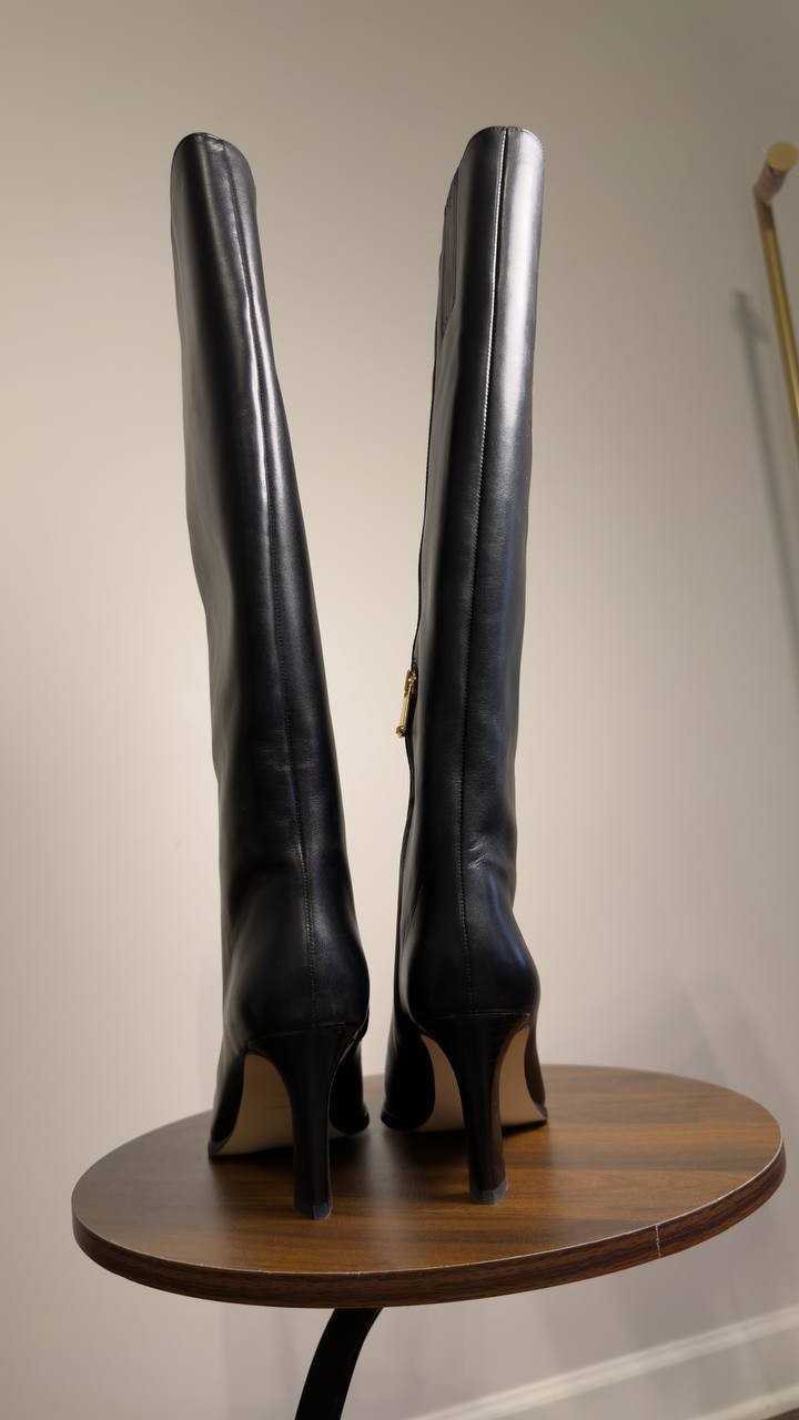 MICHAEL  Michael  Kors  Heeled  Boots  Black  7.5  M  New  $295