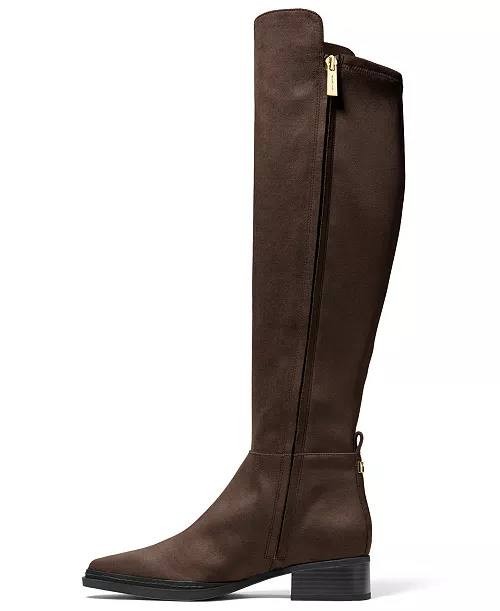 Michael Michael Kors Tall Boots 7.5W Chocolate Faux Suede New in Box MSRP $175