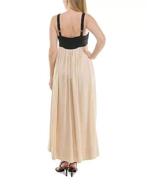 Taylor Sleeveless Empire‑Waist Dress Cream/Onix 10 NWT $138