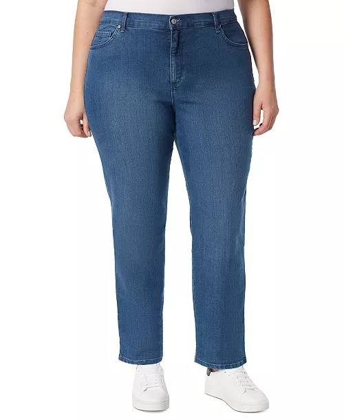 Gloria Vanderbilt Amanda Jeans 12PS Blue Petite Short High Rise Stretch Classic