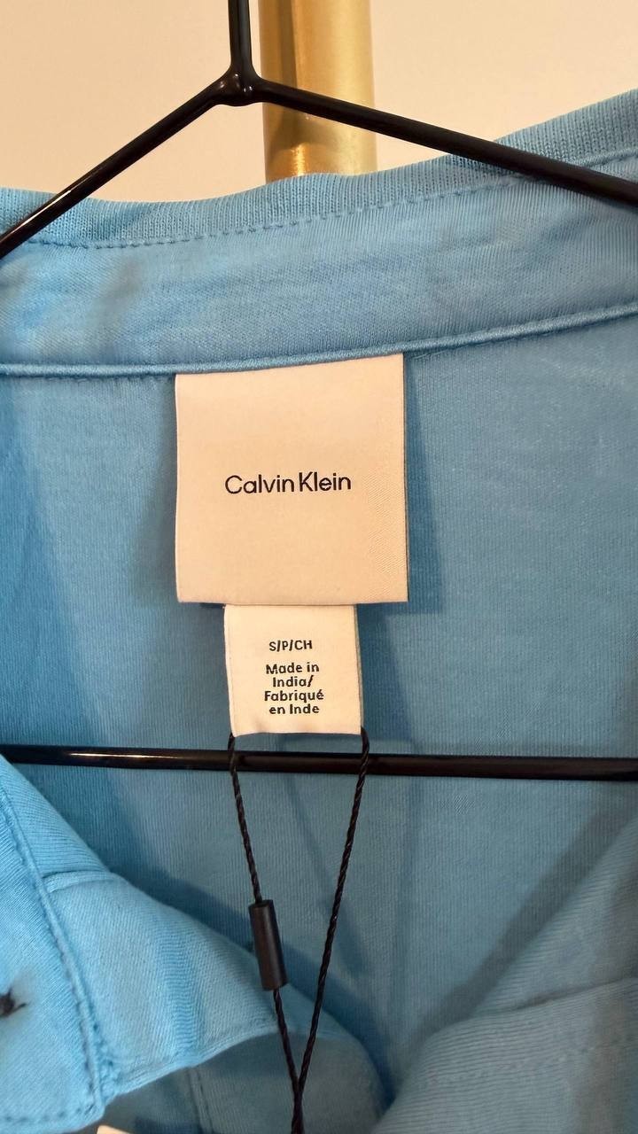Calvin Klein Men’s Linen Blend Short Sleeve Dress Shirt S/P $89 NWT