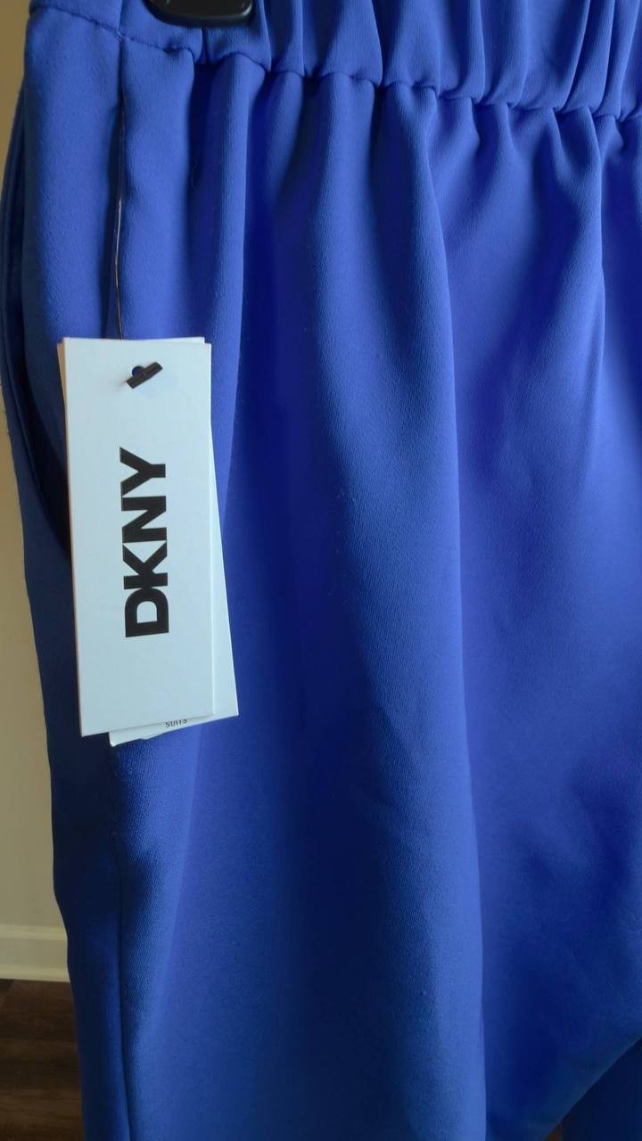 DKNY Straight Leg Ankle Crop Pants Cadet Blue 4 NWT $99