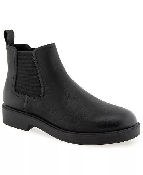 Aerosoles Leather Chelsea Boots 8.5W Black New in Box MSRP $129