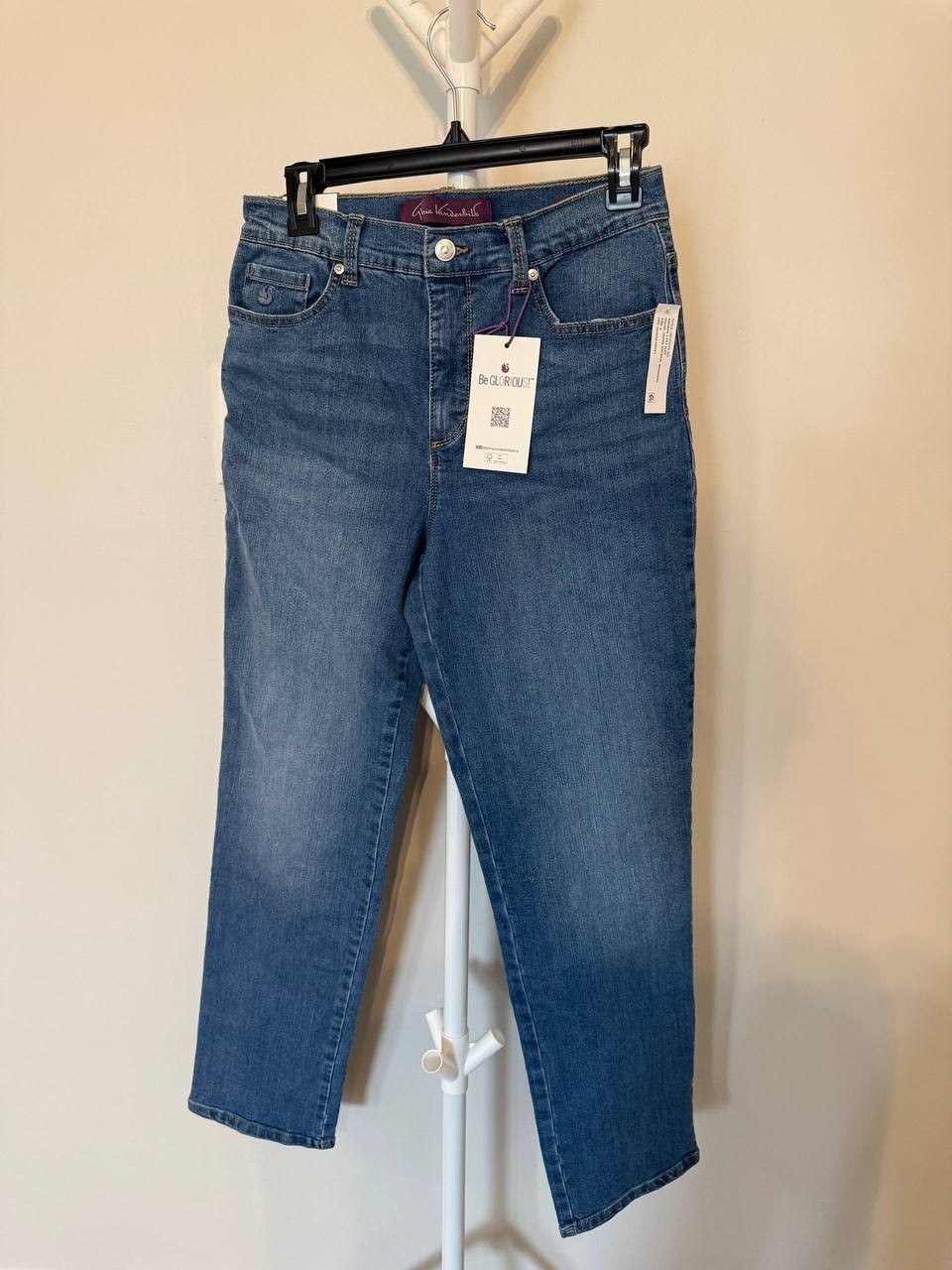 Gloria Vanderbilt Amanda 5‑Pocket Jeans–Grand Rapids Blue–Size 6–NWT–MSRP$48