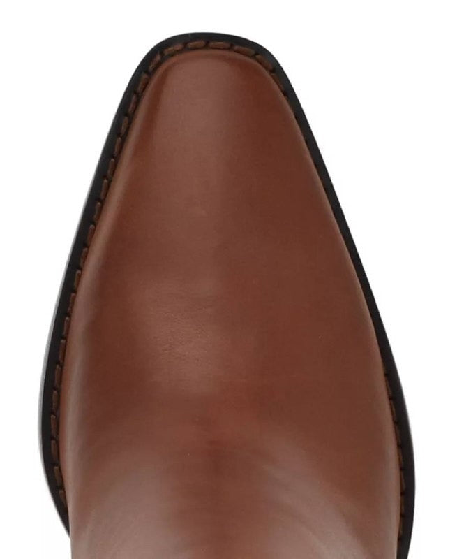 Nine West Zazz Boots 8.5M Medium Natural Leather Tall Square Toe NIB msrp$249
