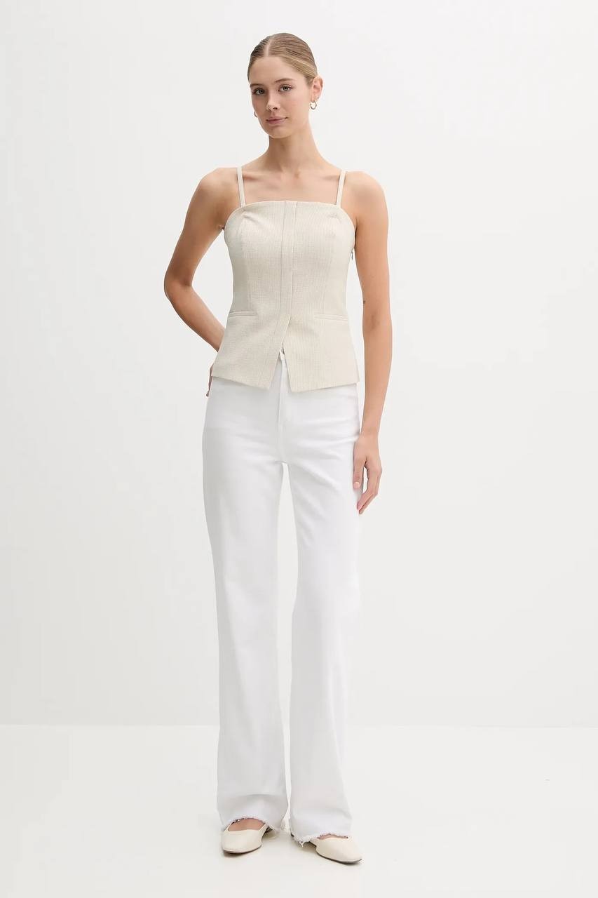 DKNY Women’s Top UD5JS043 Beige Size 16 NWT $99