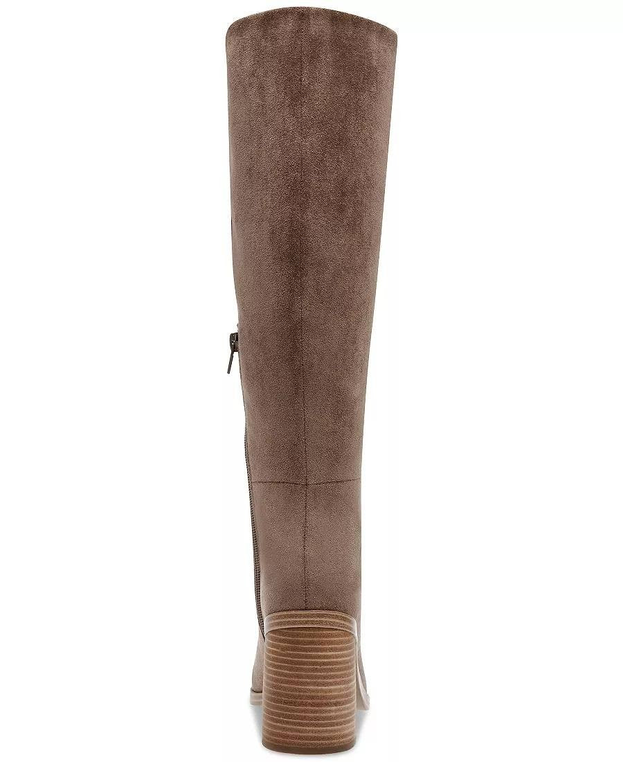 Franco Sarto Niva Boots 10M Brown Suede Tall Round Toe Zip New In Box msrp$270