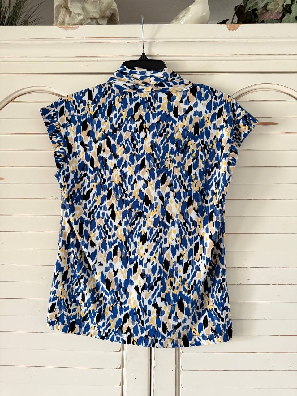 Kasper Multi Print Knit Top Petite Small PS Multicolor NWT $59 – Chic Blouse