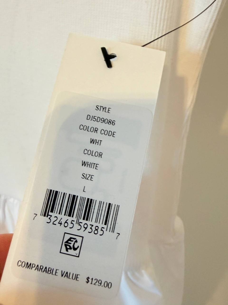 DKNY JEANS Mixed‑Media Midi Tank Dress – Size L – NWT – $129