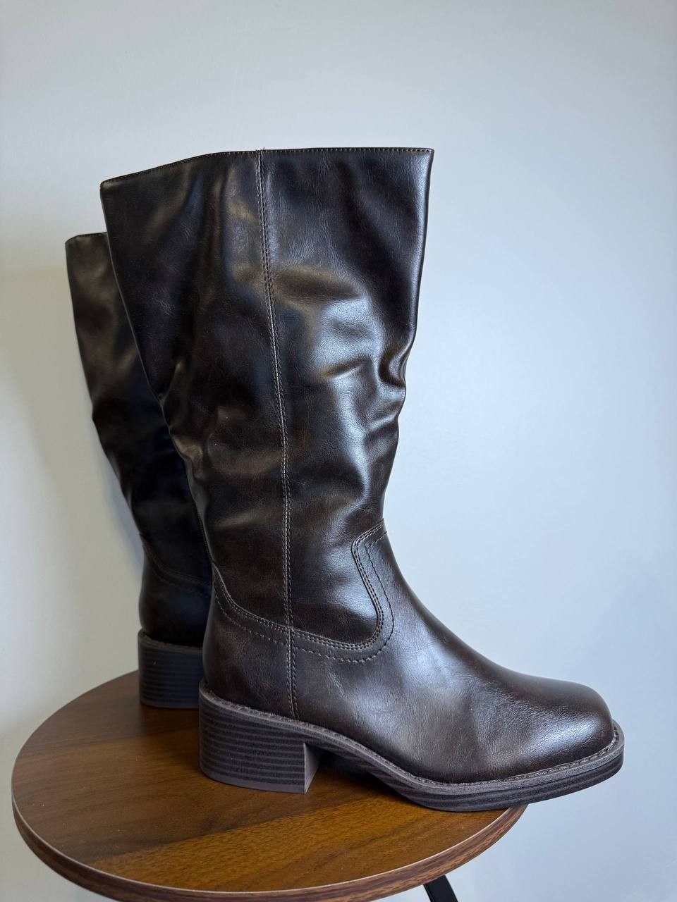 Wild Pair Warblerr Tall Boots – Downtown Brown – Size 7M – Manmade – New in Box