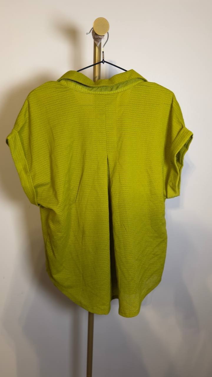 Kathy Ireland Women’s Button‑Up Shirt Olive XL NWT $22