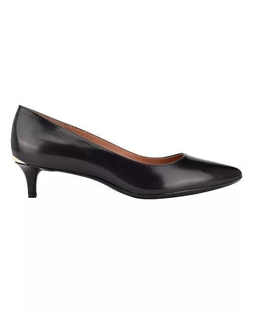 Calvin Klein Gabrianna Pointed Toe Kitten Heel Pumps Black Women’s 9.5M NWB $119