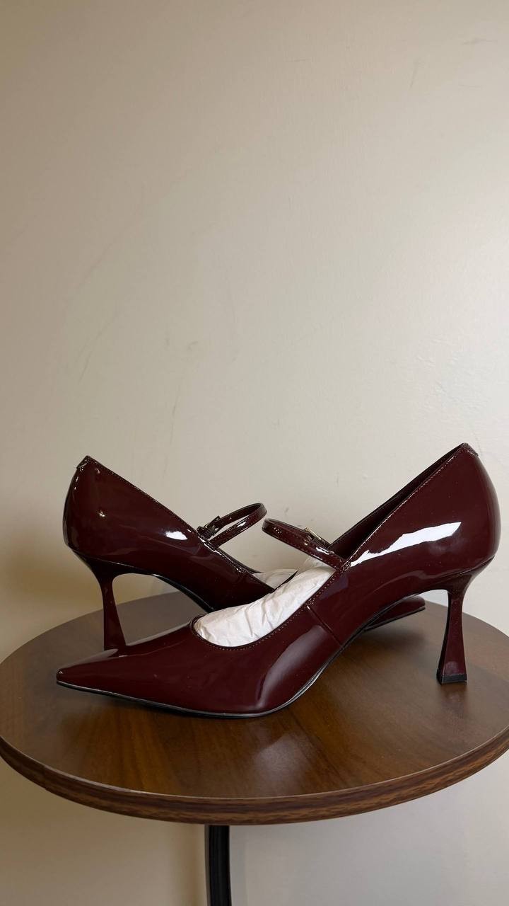 Nine West Jinnie Pointed Toe Pumps Dark Red 7.5M Stiletto NWB $109