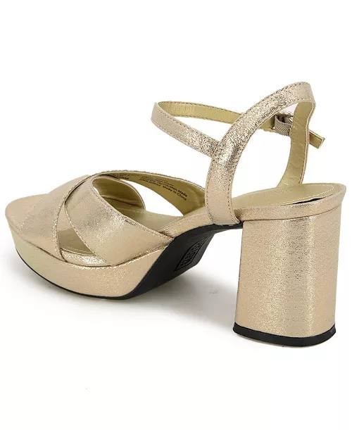 Reaction  Kenneth  Cole  Dress  Sandals  Soft Gold  12M  New  $89