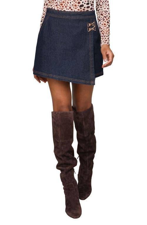 Avec Les Filles Women’s Denim Mini Skirt – Broken Zip Fly 138$ MSRP