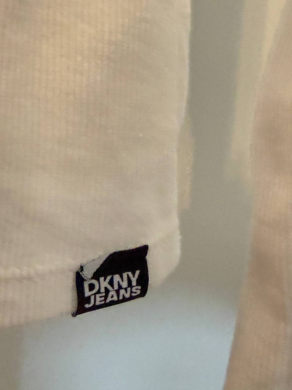DKNY Jeans Petite Puffed Shoulder Knit Top – Size PL – Pre‑Owned – $49