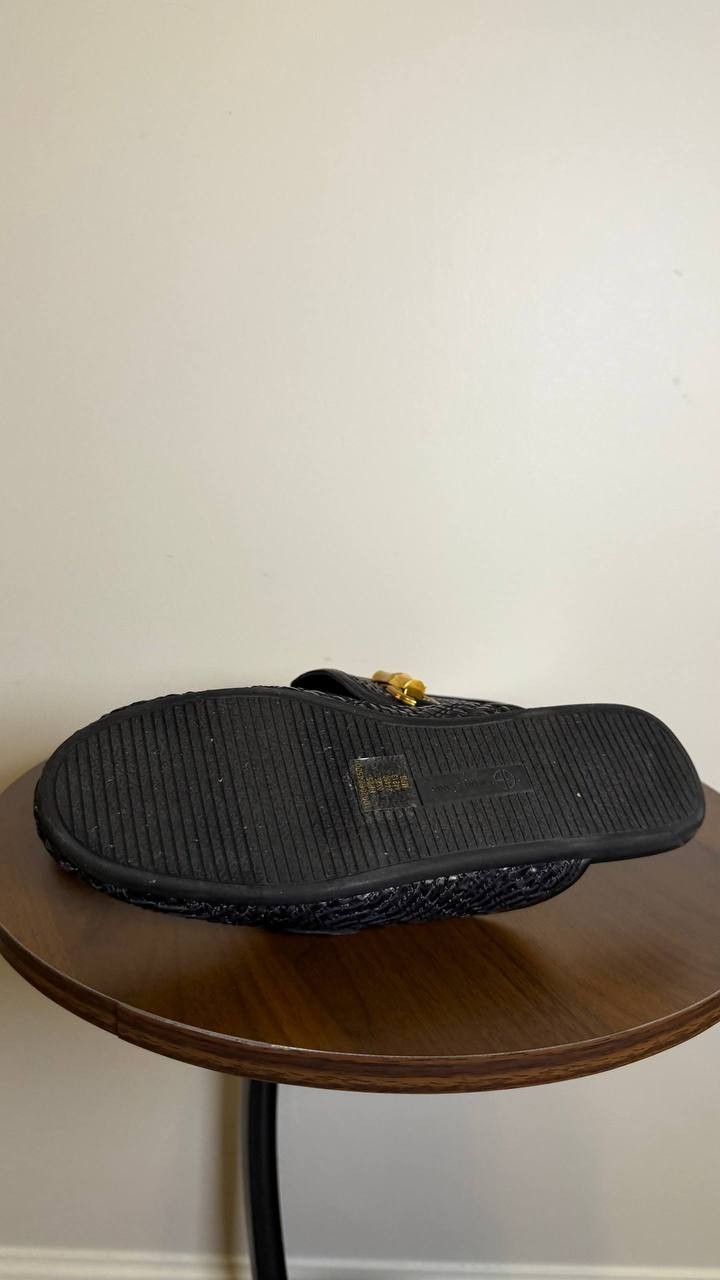 Giani Bernini Black Man‑Made Slip‑On Mules 7M NIB MSRP $89.50