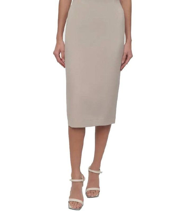 DKNY Pull‑On Pencil Skirt Pebble Ivory XL Good Pre‑Owned Condition msrp$59