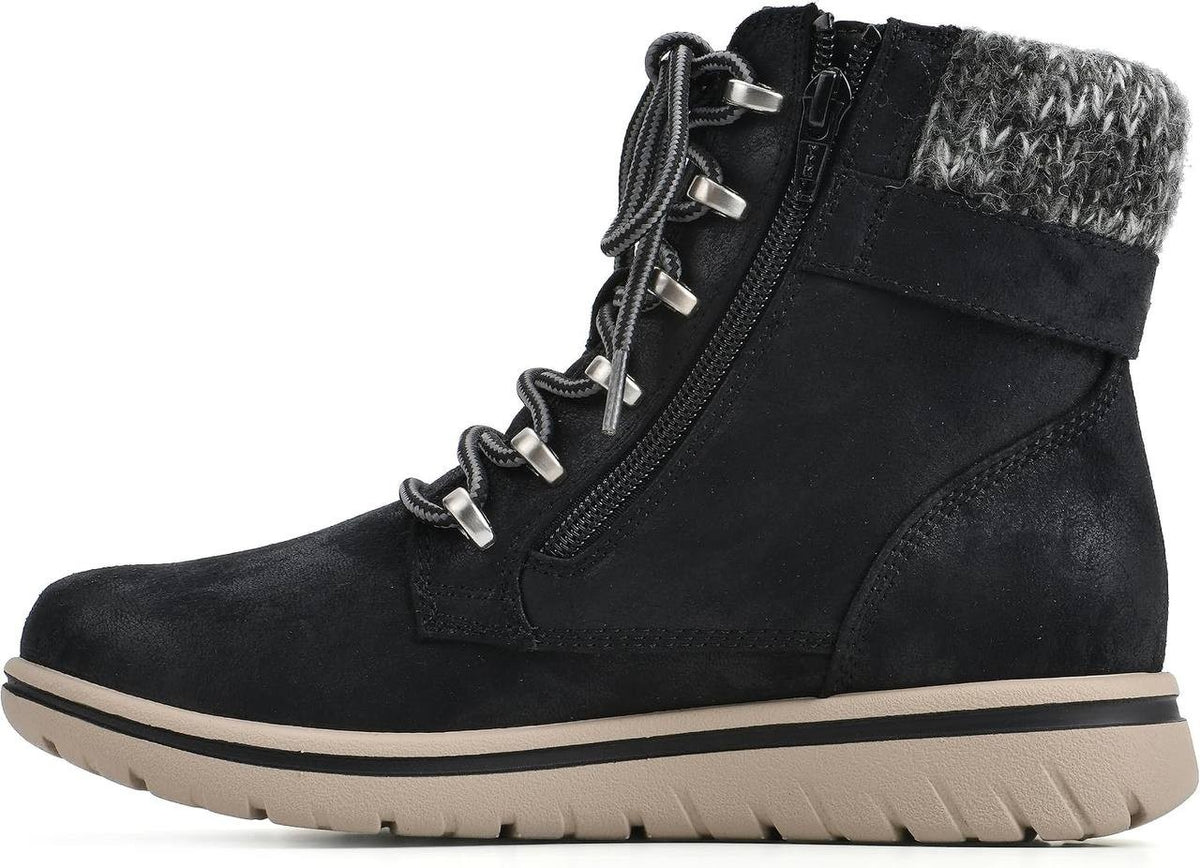 Cliffs  by  White  Mountain  Lace‑Up  Boots  Black  7.5  New  $89