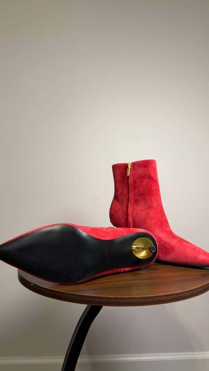 Nine  West  Rain  Boots  Medium  Red  7M  New  $175