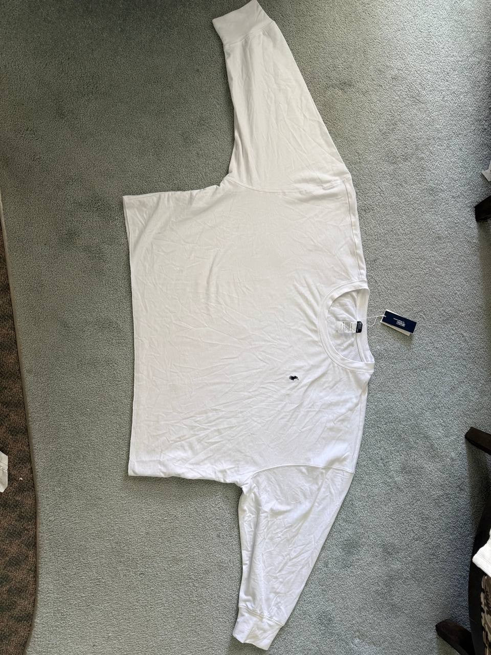 Polo Ralph Lauren Pajama Top Men's 2XL White Club Terry Cotton-Modal Fabric