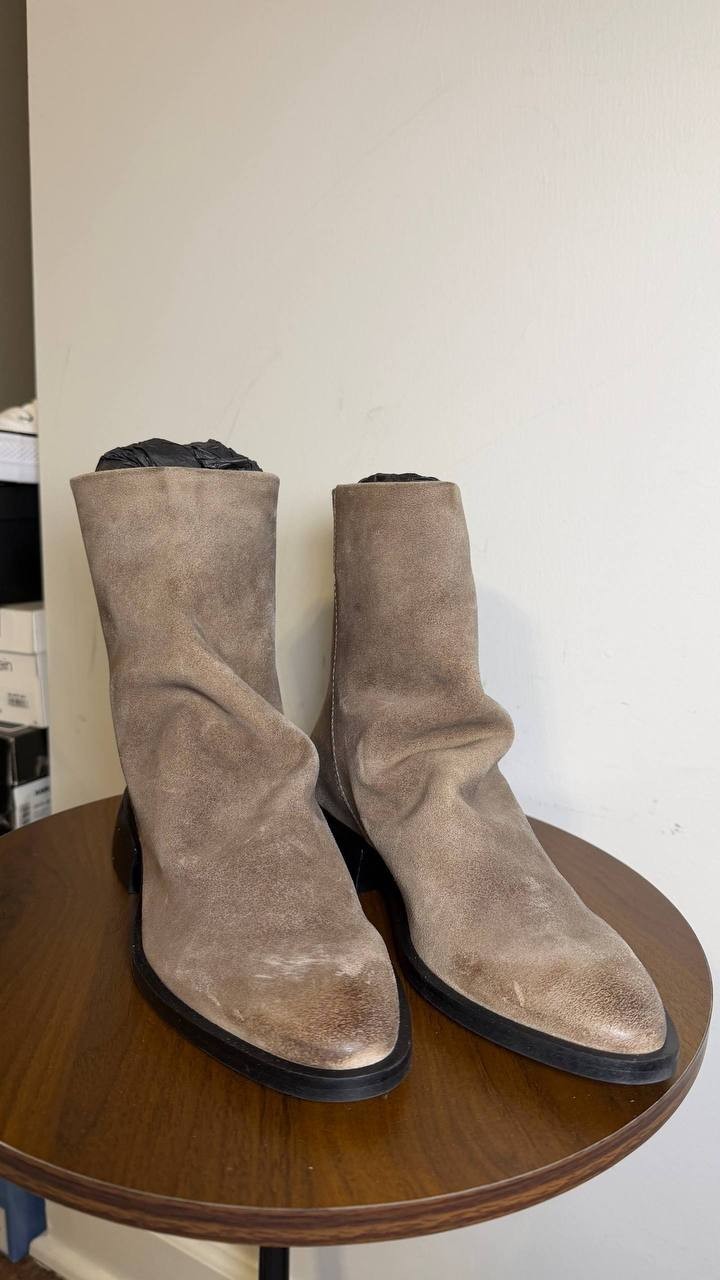 Steve Madden Nexie Taupe Suede Pointed Toe Ankle Boots Women’s 6.5 NWB $159.95