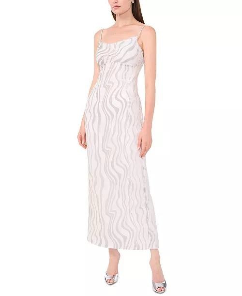 Parker Printed Sleeveless Maxi Dress Shimmer Stone 0 NWT $180